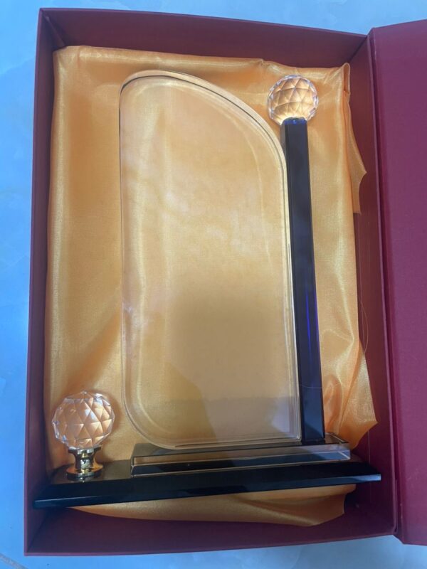 Executive Crystal Award Plaque