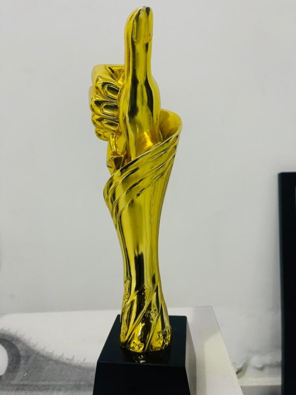 High End Resin Golden Award Plaque